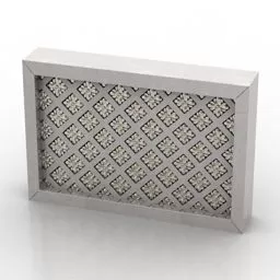 Screen Radiator Craved Pattern 3d model