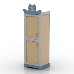 Modern Locker Reception White Painted 3d model