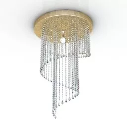 Luster Spiral Crystal Lamp 3d model