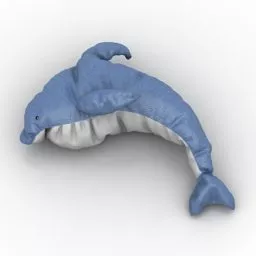Pillow Dolphin Shape 3d model