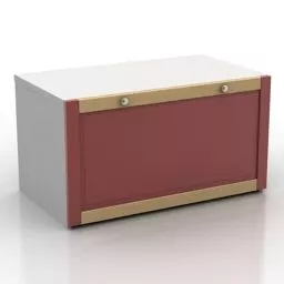 Triangle Locker Wood Material 3d model