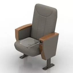 Fabric Armchair Cinema 3d model