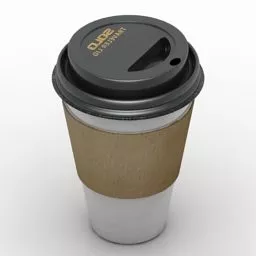 Plastic Cup Coffee 3d model