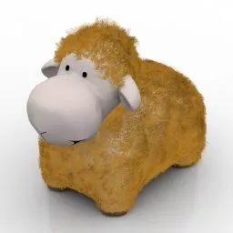 Stuffed Toy Sheep 3d model