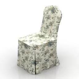 Chair With Textile Cover 3d model