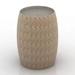 High Table Rack Rattan Material 3d model