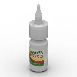 Plastic Bottle With Cup 3d model