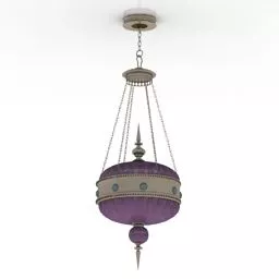 Old Vintage Pendant Lamp 3d model