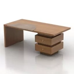 Modern Table Stylist With Drawers 3d model
