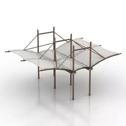 Canopy Tent Structure System 3d model