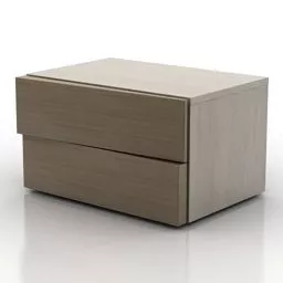 Nightstand Minimalist Drawers 3d model