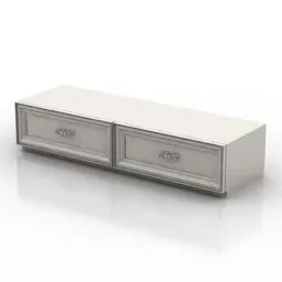 Modern Locker Nightstand 3d model