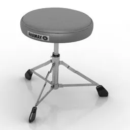 Bar Chair Yamaha Steel Leg 3d model