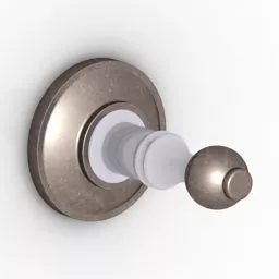 Single Door With Frame On Top Wooden Material 3d model
