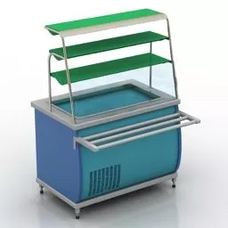 Product Shelf Counter Cabinet 3d model