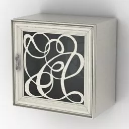 Square Locker Wall Mount 3d model