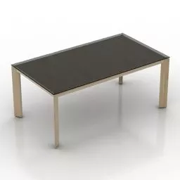 Work Table With Divider 3d model