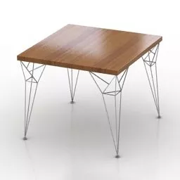 Wood Round Table Moooi 3d model