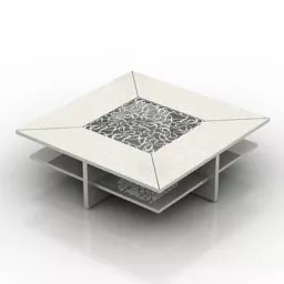 C Shape Table 3d model