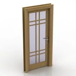 European Frame Bronze Material 3d model