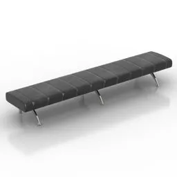 Small Table Bench Outdoor Furniture 3d model
