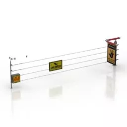 Fence Electrical 3d model