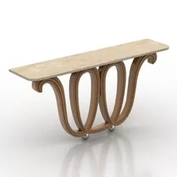Modern Art Console Table Borsani 3d model