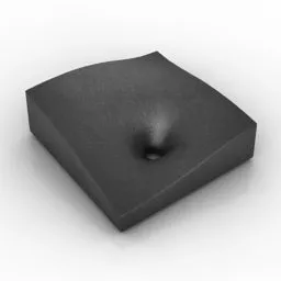 Black Pad Seat 3d model