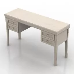 Neo Modern Work Table 3d model