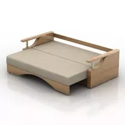 Sofa Two Seats Module 3d model
