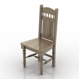 Wheels Desk Chair Office Furniture 3d model