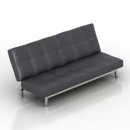 Modern Sofa With Textile Covered 3d model