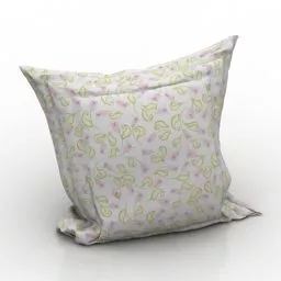 Silver Pillow 3d model