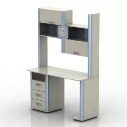 Bedside Table With Handle 3d model