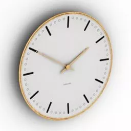 Circular Wall Clock 3d model