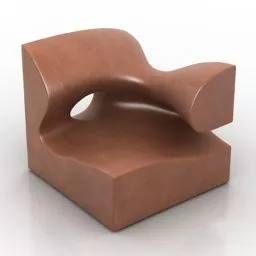 Stylist Leather Seat 3d model