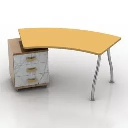 Simple Square Nightstand 3d model