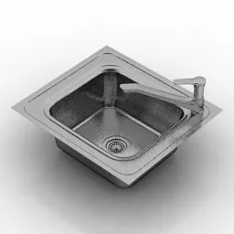 Stainless Steel Sink 3d model