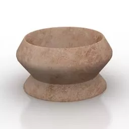 Large Round Vase 3d model