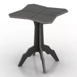 Glass Table Rectangular Shape 3d model