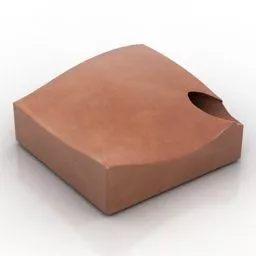 Carved Solid Bag Seat 3d model