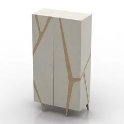 Marble Wardrobe Contemporary 3d model
