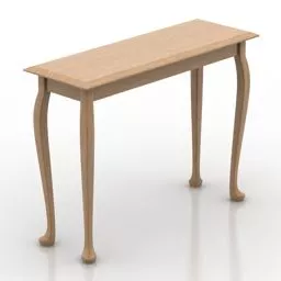 Elegant Antique Side Console 3d model