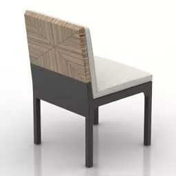 Single Chair For Dining Room 3d model