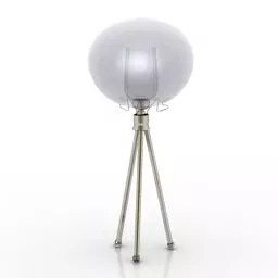 Table Lamp Brass Frame 3d model
