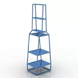 Curved Rack Decoration 3d model