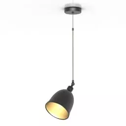 Rustic Ceiling Lamp Hanging With Chain 3d model