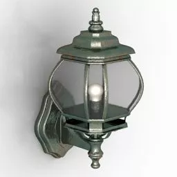 Round Ceiling Lamp White Shade 3d model