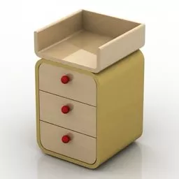 Black Rack Cabinet 3d model