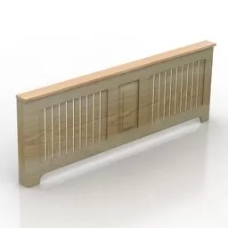 Wooden Screen Radiator 3d model